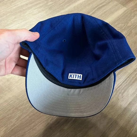 Kith x New Era New York Mets Fitted Size 7 3/8 Color Blue Orange - Picture 4 of 8